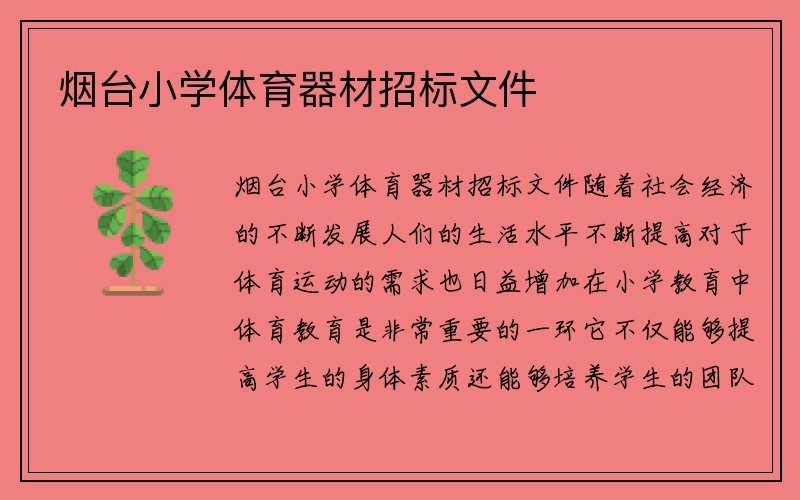 烟台小学体育器材招标文件